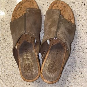 DONALD PLINER *Gerie* Cork Wedge Sandals US SZ 6